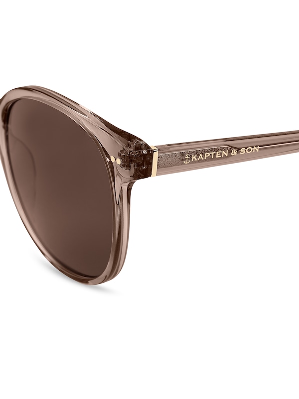 Kapten U0026 Son Kapten & Son Sonnenbrille 'Nairobi Transparent Hazel Brown' In Hellbraun