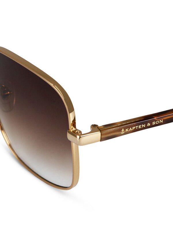 Kapten U0026 Son Kapten & Son Sonnenbrille 'Palermo Gold Brown' In Karamell Dunkelbraun
