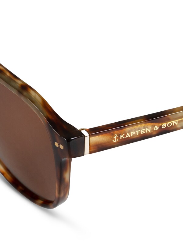 Kapten U0026 Son Kapten & Son Sonnenbrille 'Zurich Oversize Havana Tortoise Brown' In Braun Cognac