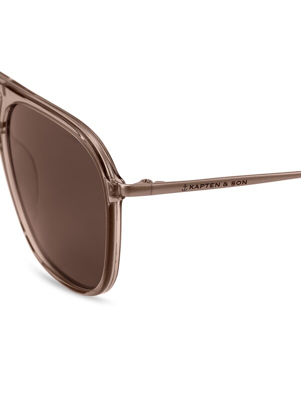 Kapten U0026 Son Kapten & Son Sonnenbrille 'Zurich Transparent Hazel Brown' In Hellbraun