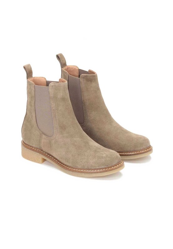 Kazar Kazar Chelsea Boots In Chamois Dunkelbeige