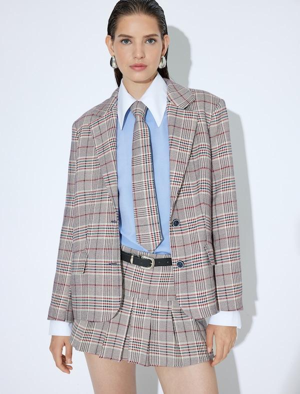 Koton Koton Blazer In Dunkelrot