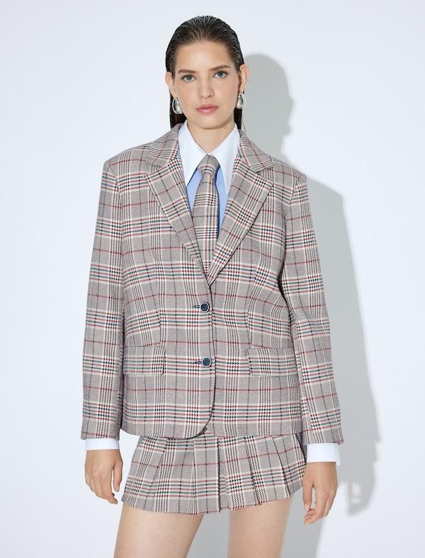 Koton Koton Blazer in Dunkelrot