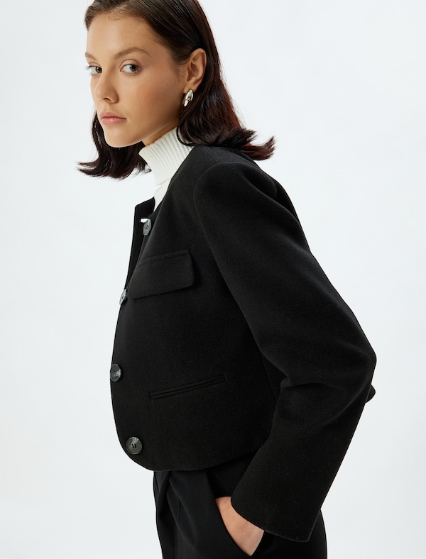 Koton Koton Blazer In Schwarz