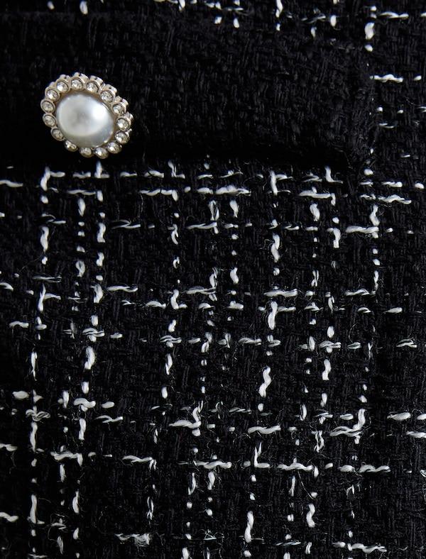 Koton Koton Blazer In Schwarzmeliert