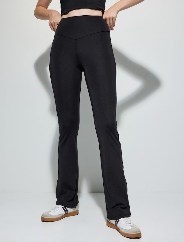 Koton Koton Flared Leggings In Schwarz