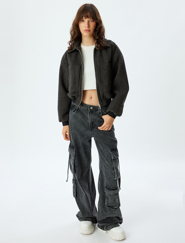 Koton Koton Jacke In Anthrazit