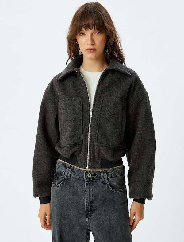 Koton Koton Jacke in Anthrazit