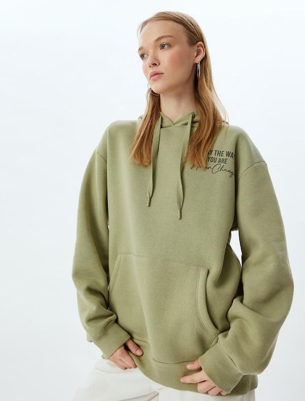 Koton Koton Sweatshirt In Grün Tanne