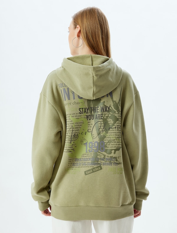Koton Koton Sweatshirt in Grün Tanne