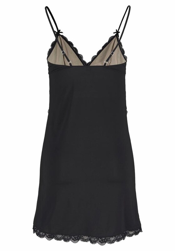 LASCANA LASCANA Negligé In Schwarz
