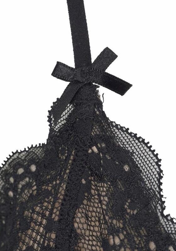 LASCANA LASCANA Negligé In Schwarz