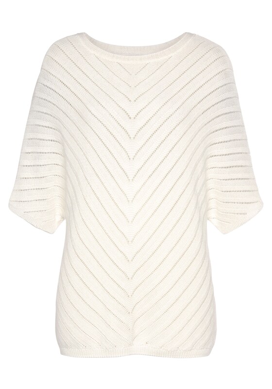 LASCANA LASCANA Pullover in Weiß