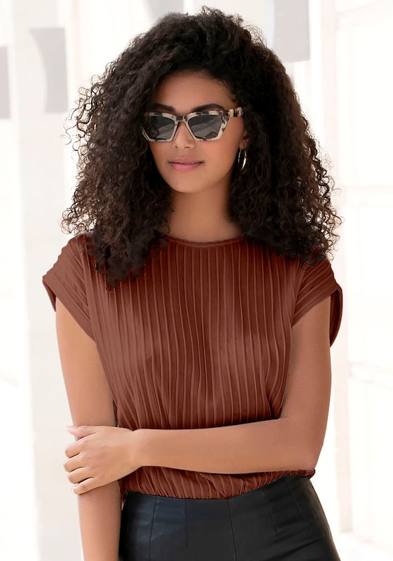 LASCANA LASCANA Shirt In Rostbraun