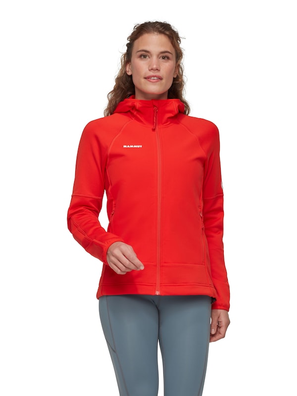 MAMMUT MAMMUT Funktionsfleecejacke 'Massone' In Feuerrot
