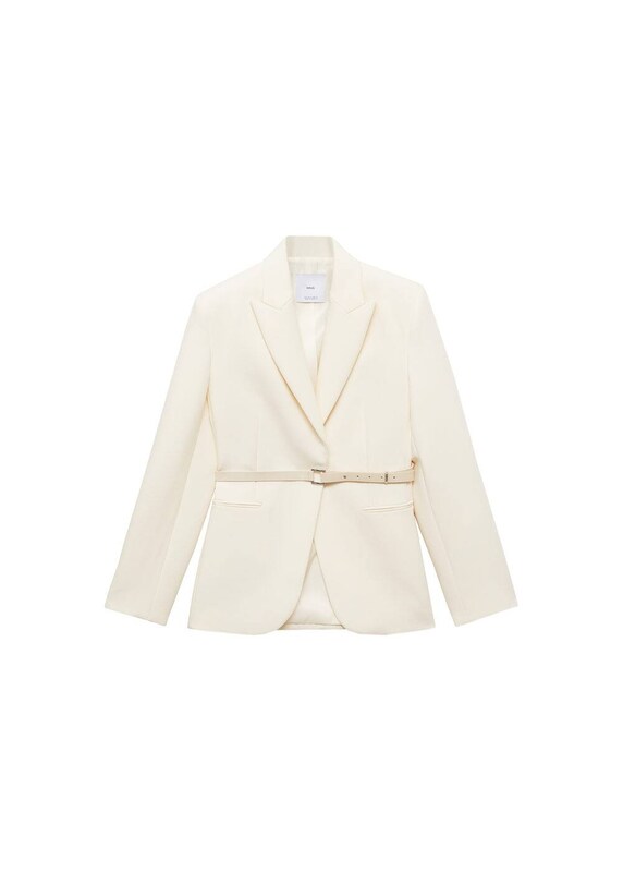 MANGO MANGO Blazer 'Blanche' in Nude