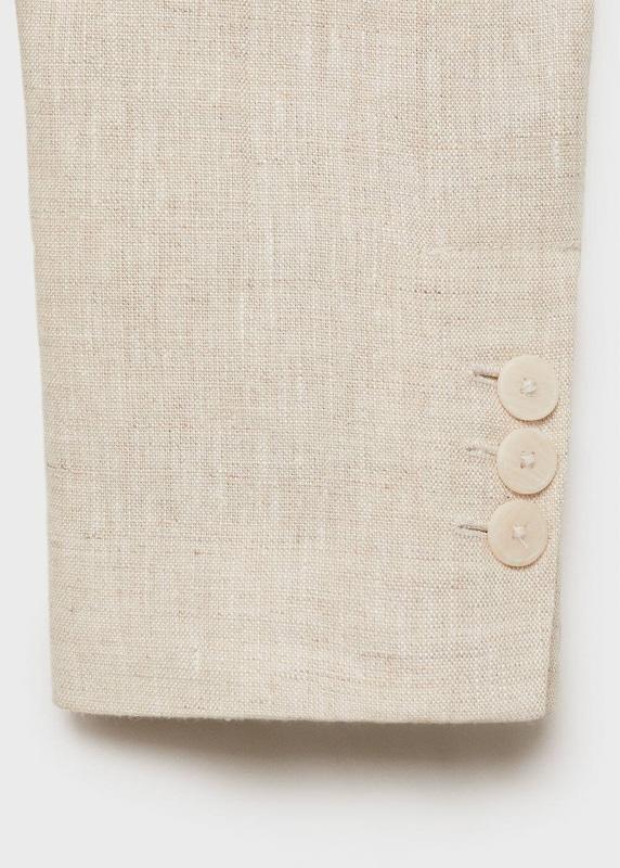 MANGO MANGO Blazer 'Boreli' In Beige