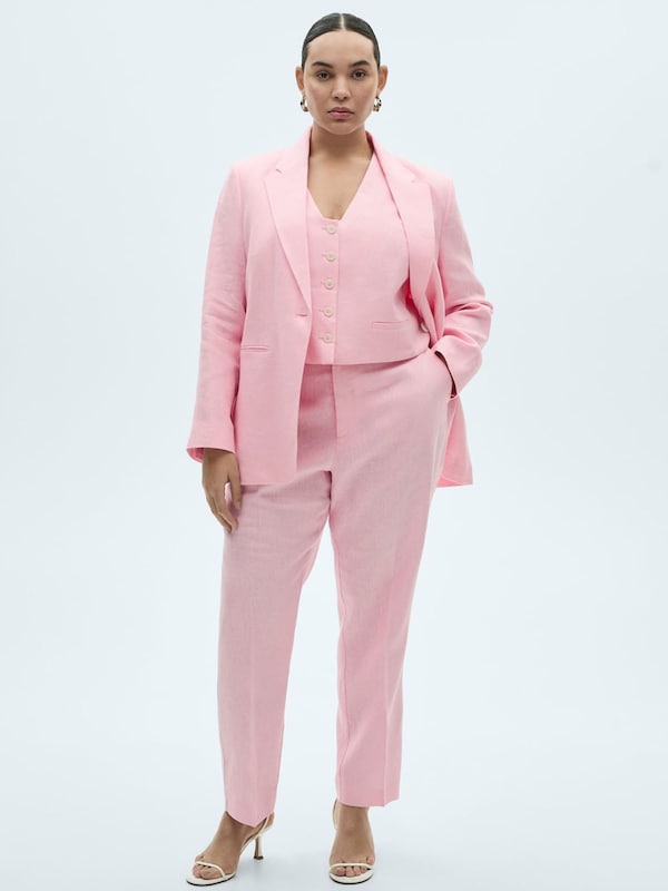 MANGO MANGO Blazer 'BORELI' In Rosa