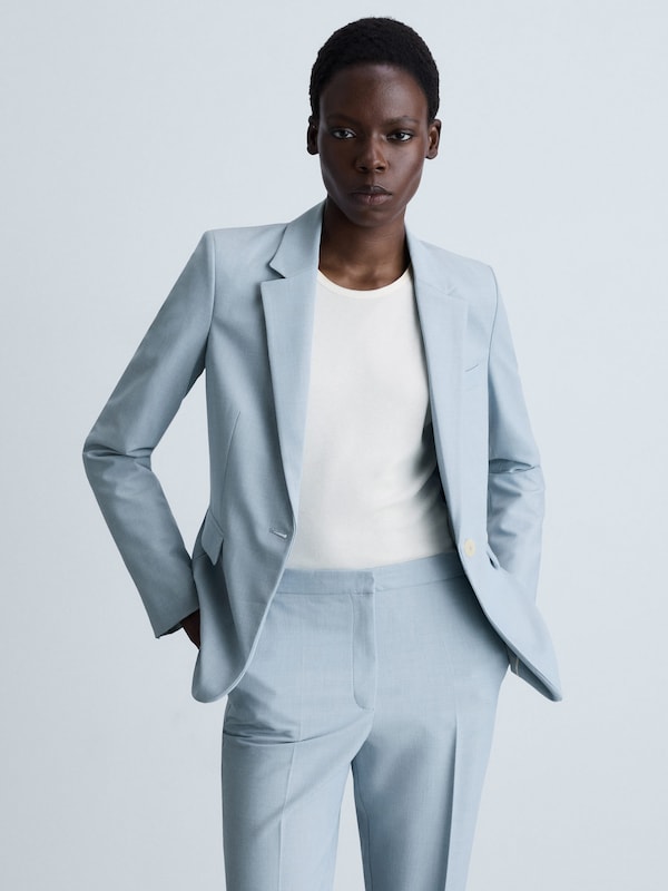 MANGO MANGO Blazer 'Borevi' In Hellblau