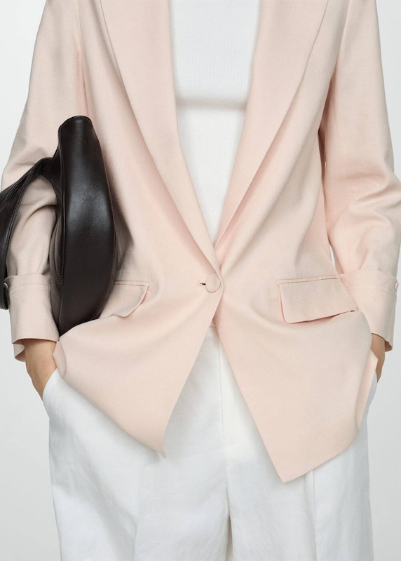 MANGO MANGO Blazer 'Eleli' In Rosé