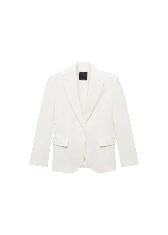MANGO MANGO Blazer 'Iguana' in Naturweiß