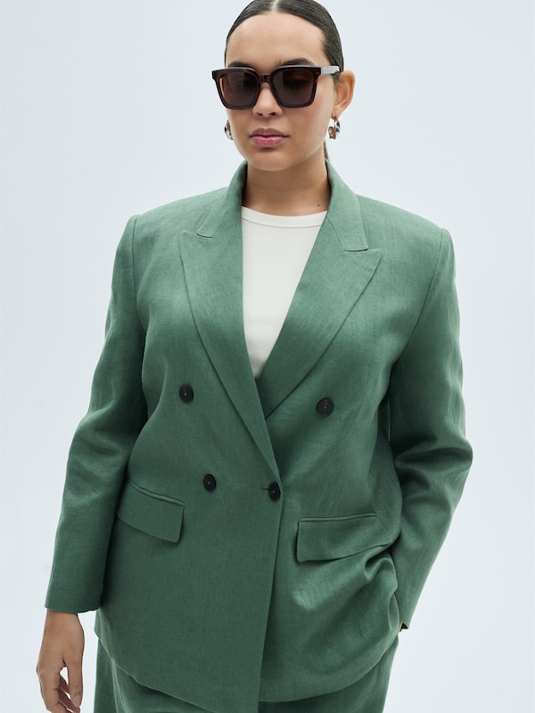 MANGO MANGO Blazer 'MUSGO' In Grün