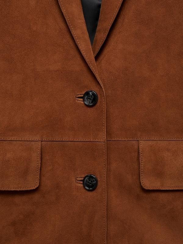 MANGO MANGO Blazer 'NOBU' In Cognac