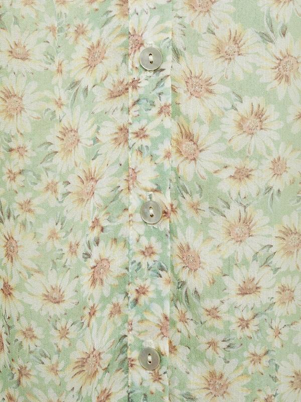 MANGO MANGO Bluse 'BELLE' In Hellgrün