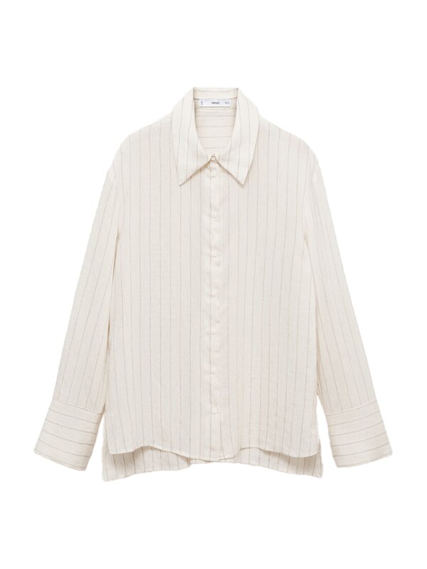 MANGO MANGO Bluse 'CORTAZAR' in Ecru