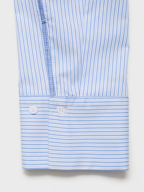 MANGO MANGO Bluse 'CUTTY' In Saphir Taubenblau