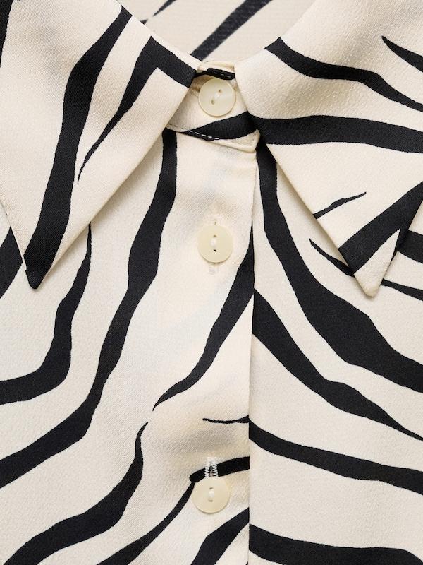 MANGO MANGO Bluse 'IDEALE' In Beige