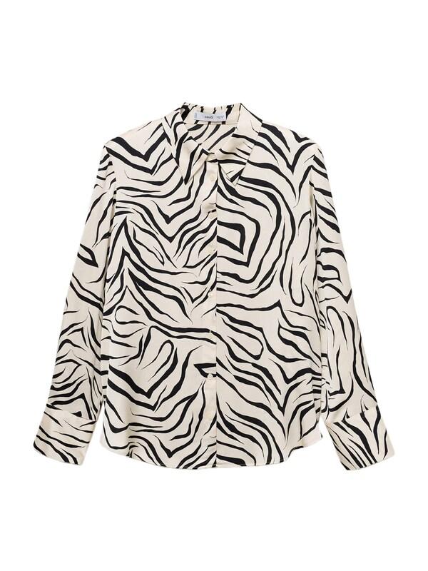 MANGO MANGO Bluse 'IDEALE' in Beige