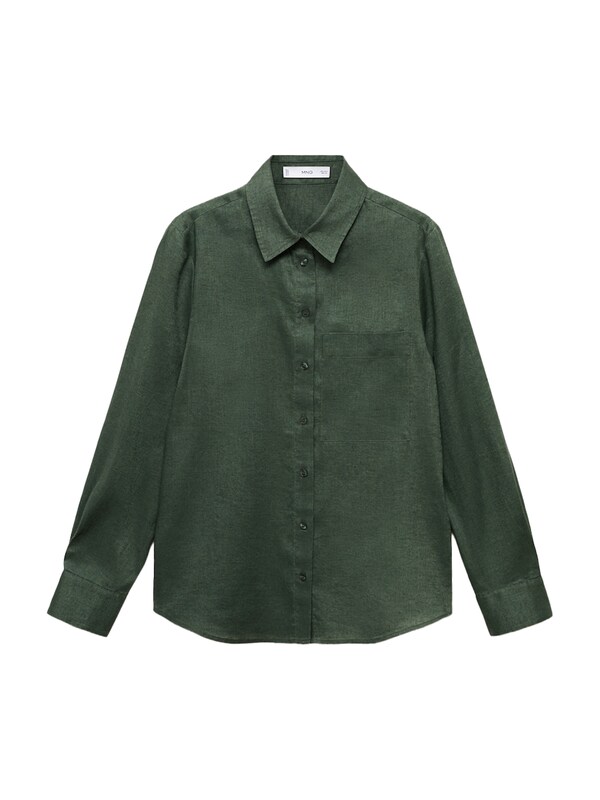 MANGO MANGO Bluse in Dunkelgrün