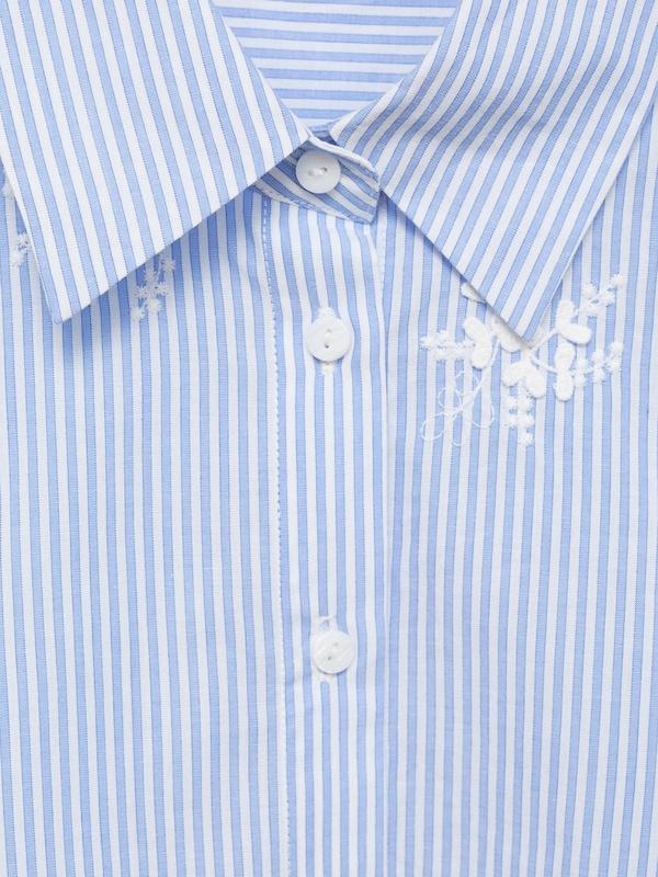 MANGO MANGO Bluse 'PALOMA' In Hellblau