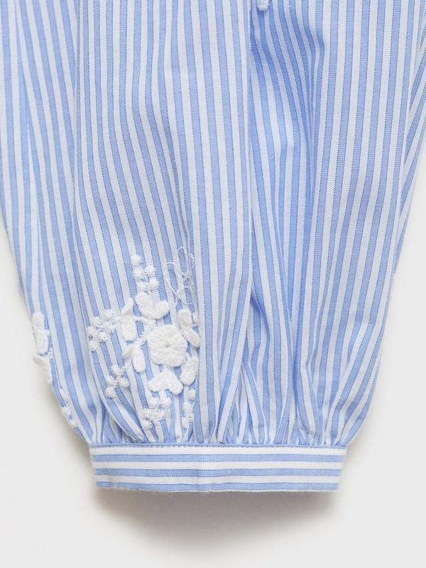 MANGO MANGO Bluse 'PALOMA' In Hellblau