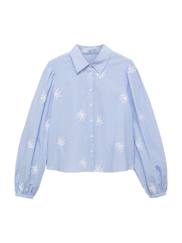 MANGO MANGO Bluse 'PALOMA' in Hellblau