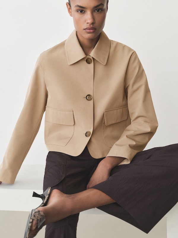 MANGO MANGO Jacke 'Newyork' In Khaki
