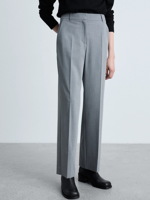 MANGO MANGO Loosefit Hose 'CARLOSV' In Grau