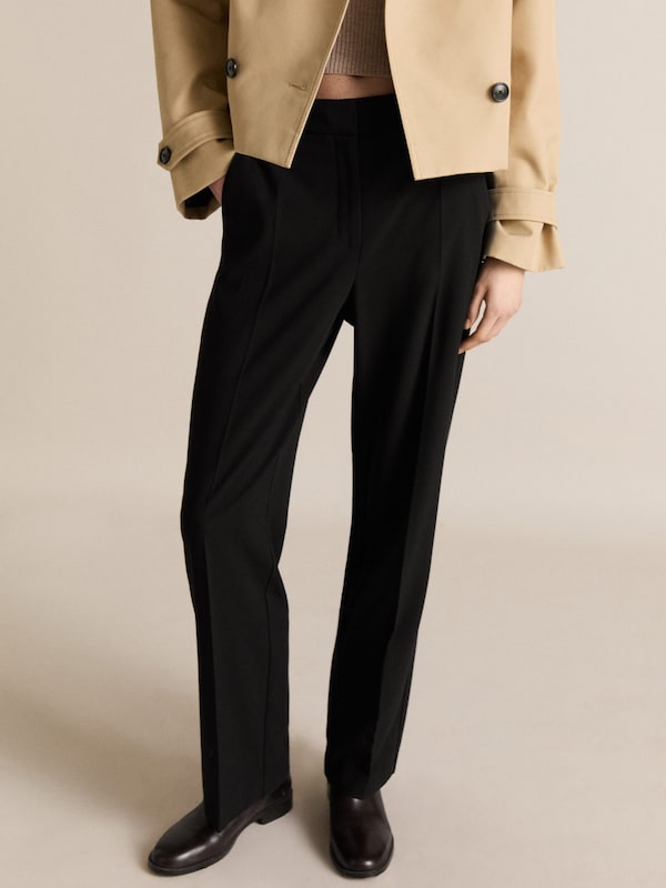 MANGO MANGO Loosefit Hose 'Carlosv' In Schwarz