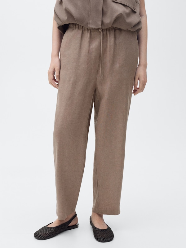 MANGO MANGO Loosefit Hose In Braun