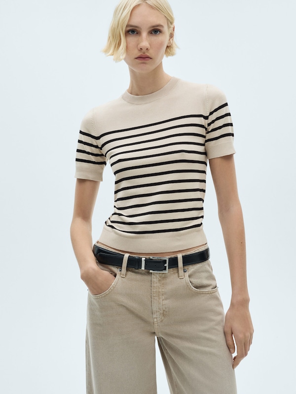 MANGO MANGO Pullover In Creme