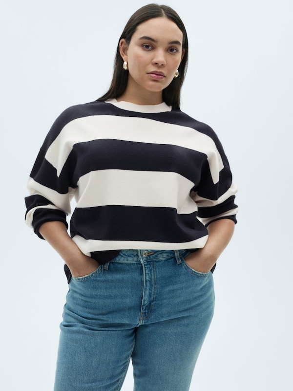 MANGO MANGO Pullover 'LOTUINI' In Navy