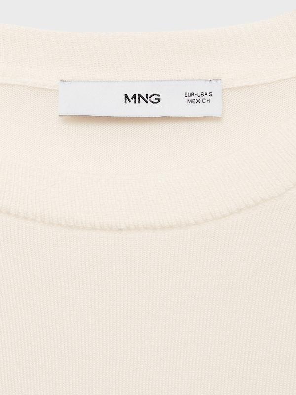 MANGO MANGO Pullover 'LUCCA' In Ecru