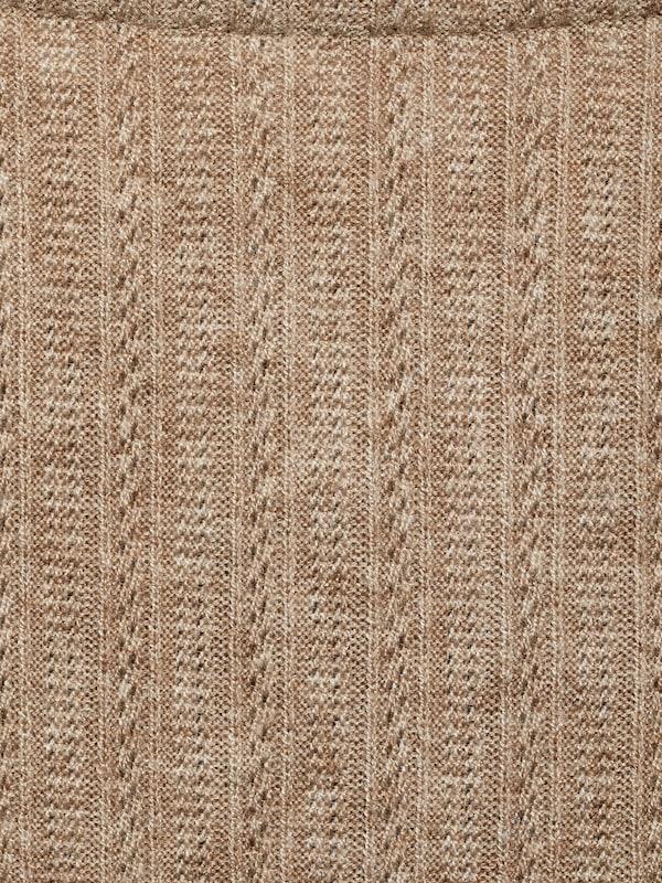 MANGO MANGO Pullover 'POINTE' In Hellbraun