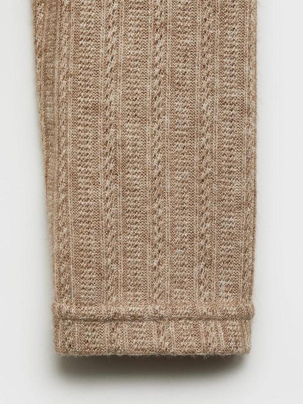 MANGO MANGO Pullover 'POINTE' In Hellbraun