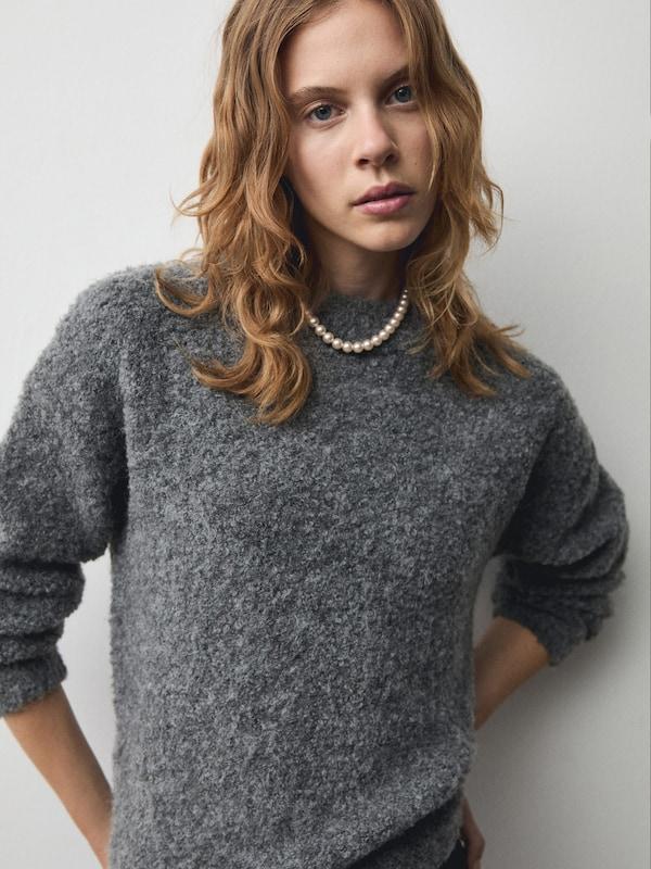 MANGO MANGO Pullover 'PUMI' In Anthrazit