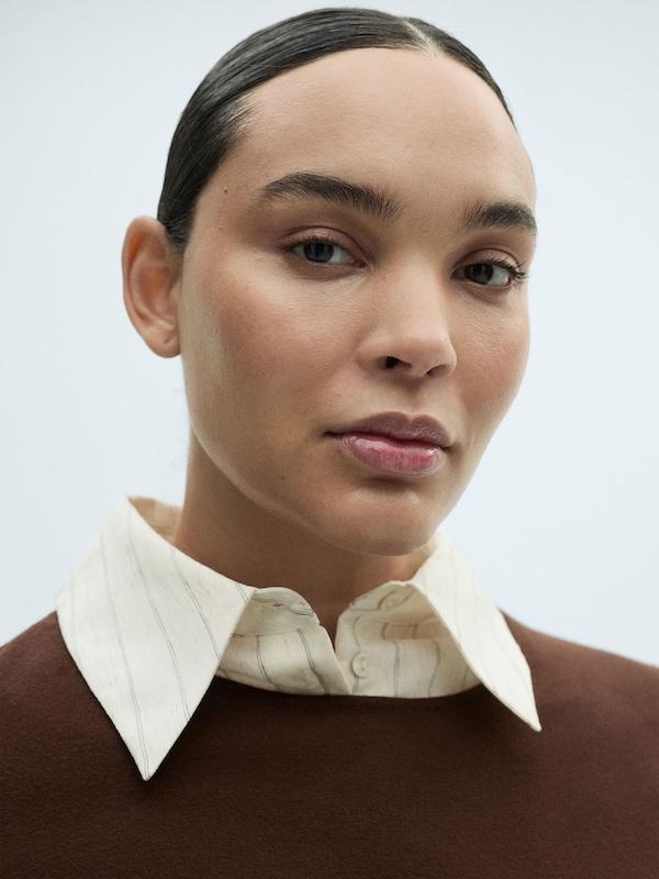 MANGO MANGO Pullover 'RIRA' In Braun