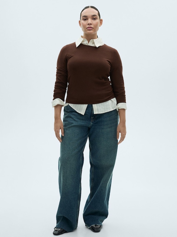 MANGO MANGO Pullover 'RIRA' In Braun