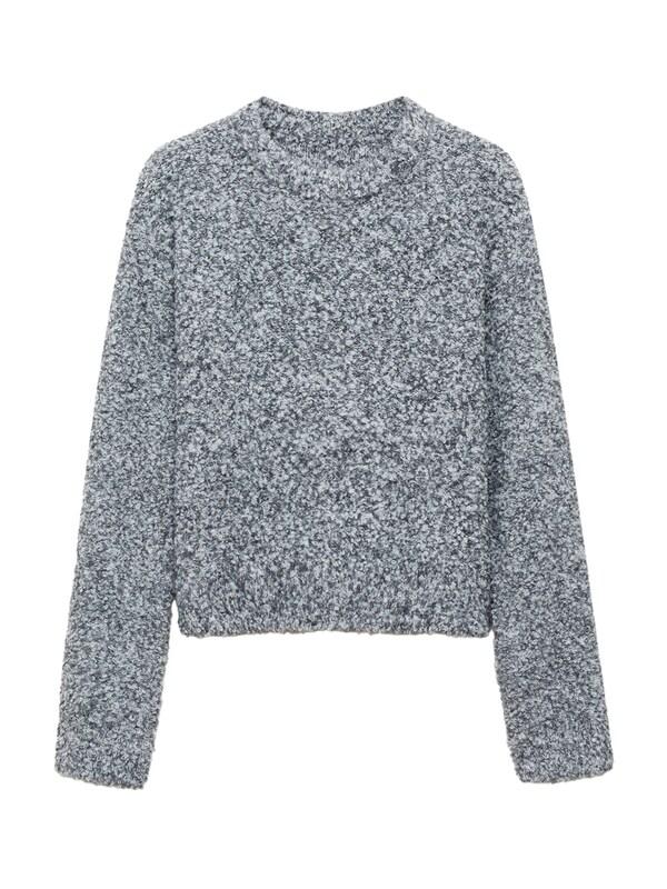 MANGO MANGO Pullover 'RUCULA' in Graumeliert