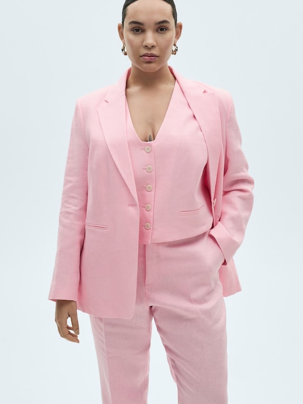 MANGO MANGO Regular Hose 'BORELI' In Rosa